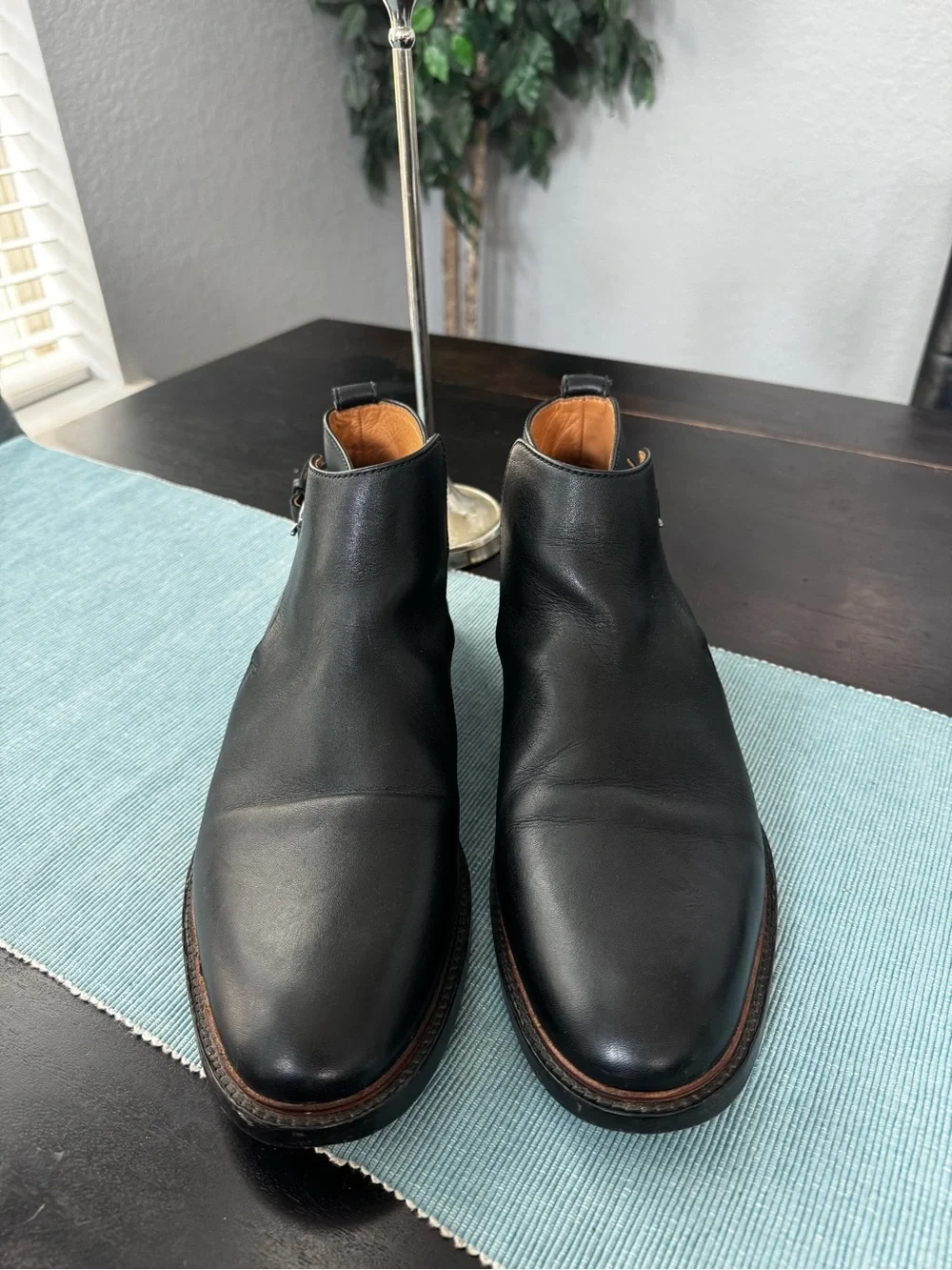 Coach Black Leather Chelsea Boots size. 13